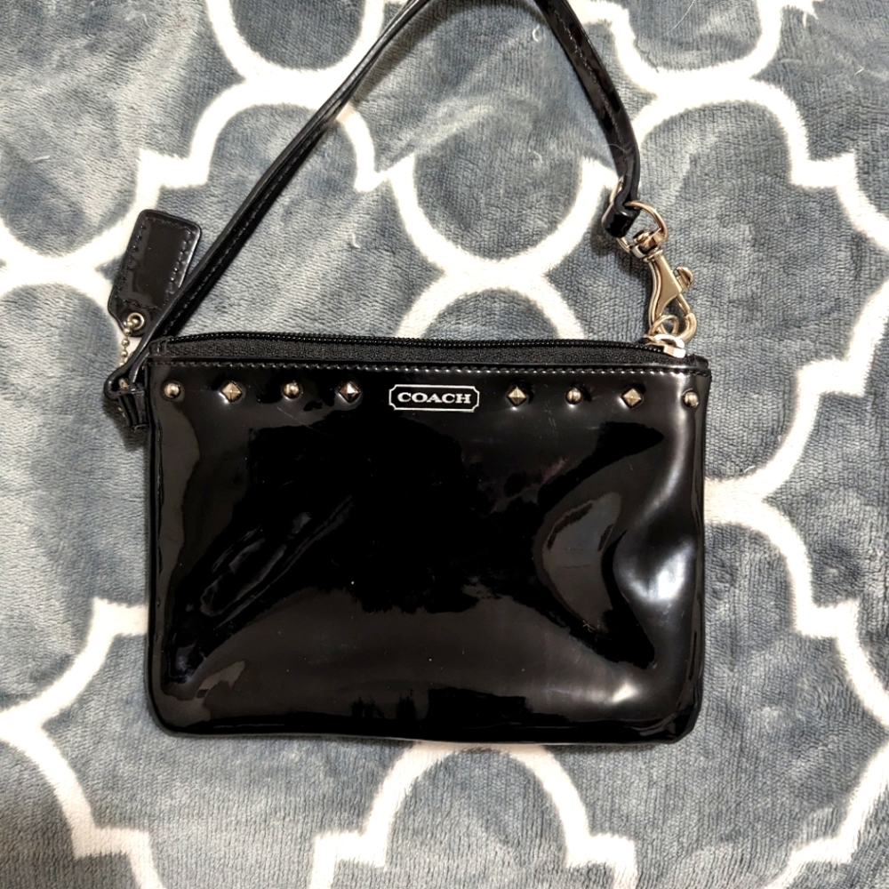 Black Coach Wristlet